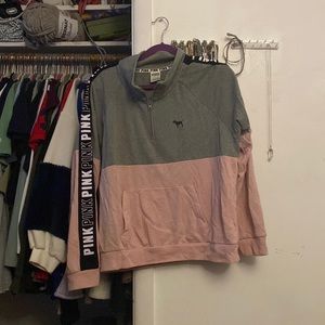 Authentic Victoria's Secret PINK half-zip size XL